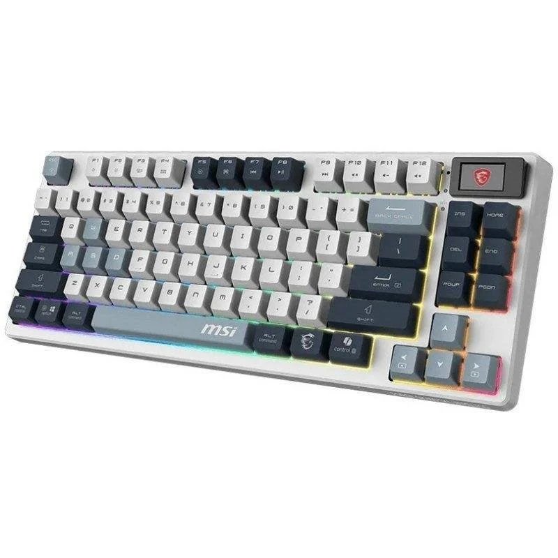 Teclado MSI FORGE GK600 TKL mecánico inalámbrico RGB con pantalla - Imagen 2