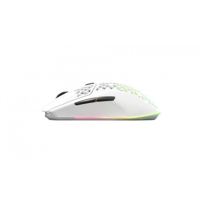 Raton Steelseries Aerox 3 Wireless Blanco Usado **No funciona en modo Wireless** - Imagen 3