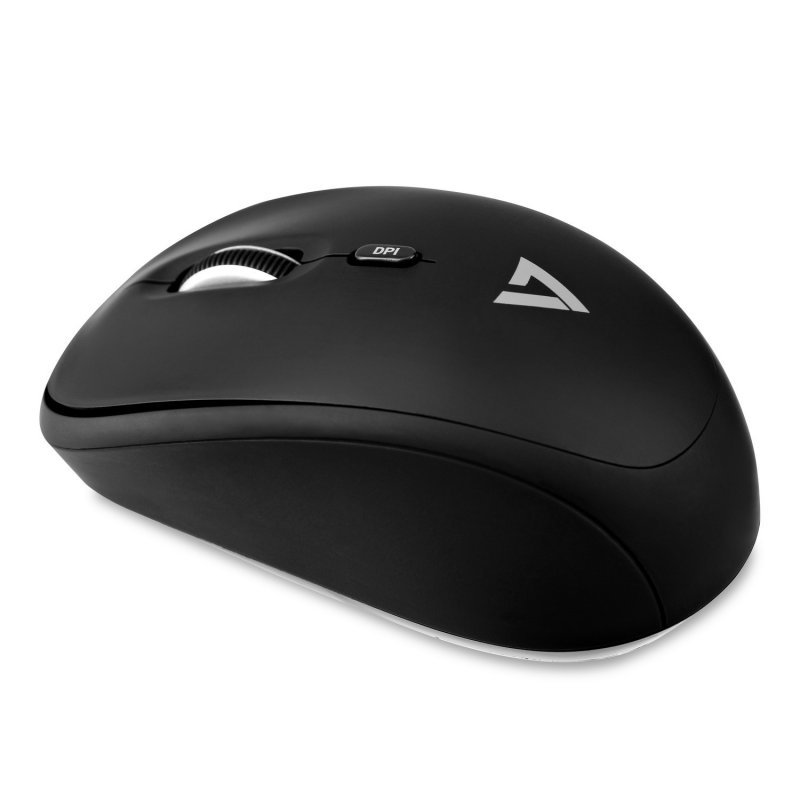 Ratón V7 óptico inalámbrico MW100-1E Negro - Imagen 2