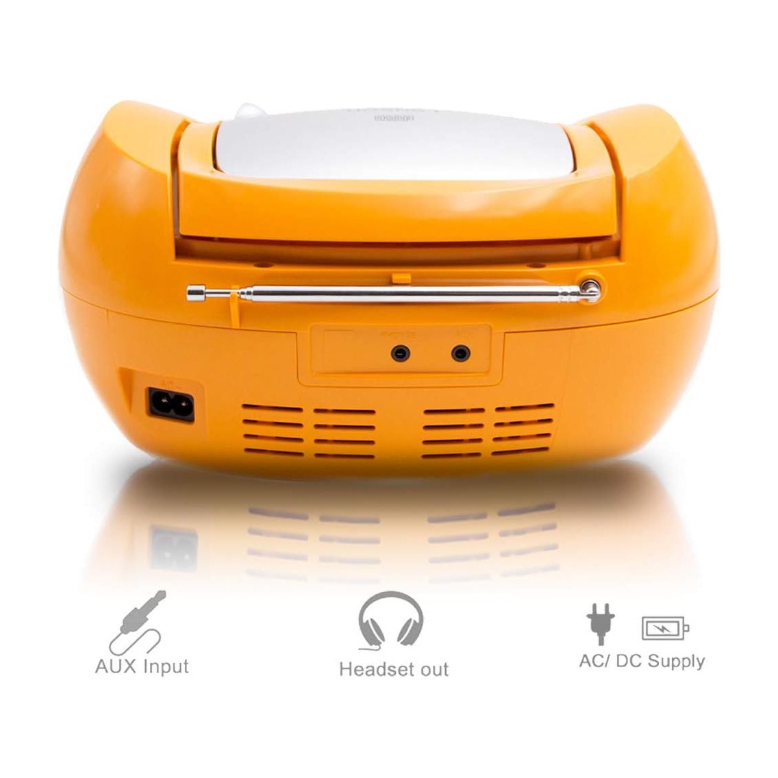 Reproductor Lauson CP447 Radio CD/MP3 3W naranja Usado - Imagen 5