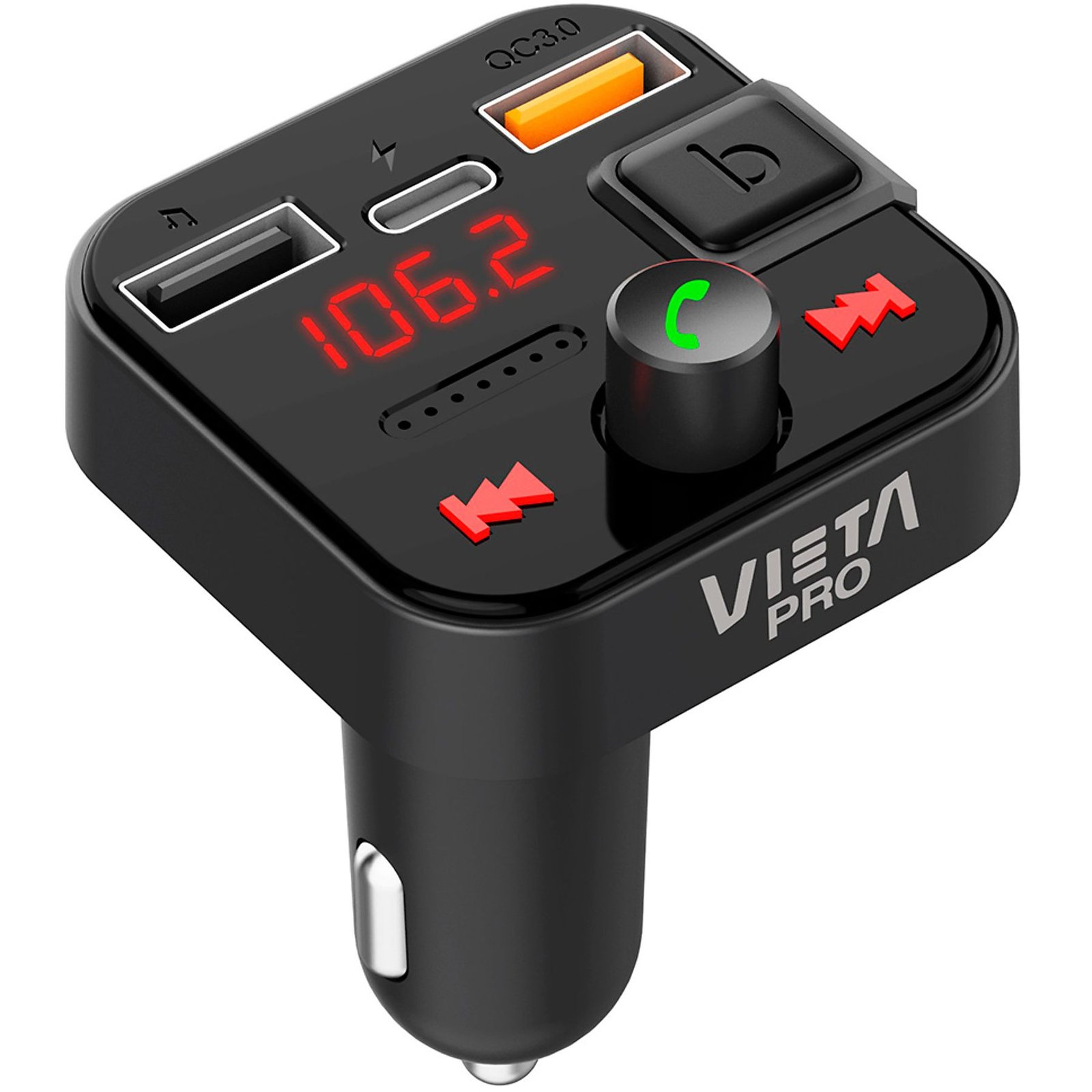 Vieta Pro MFV99BK - Transmisor FM Color Negro Usado - Imagen 2
