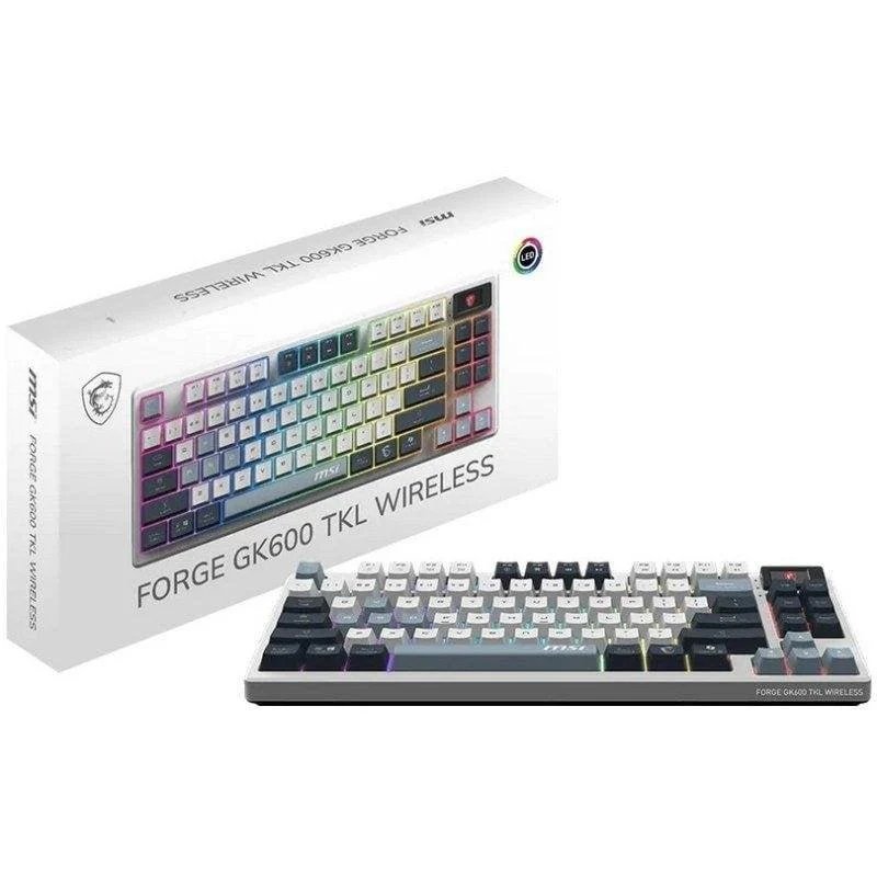 Teclado MSI FORGE GK600 TKL mecánico inalámbrico RGB con pantalla - Imagen 5