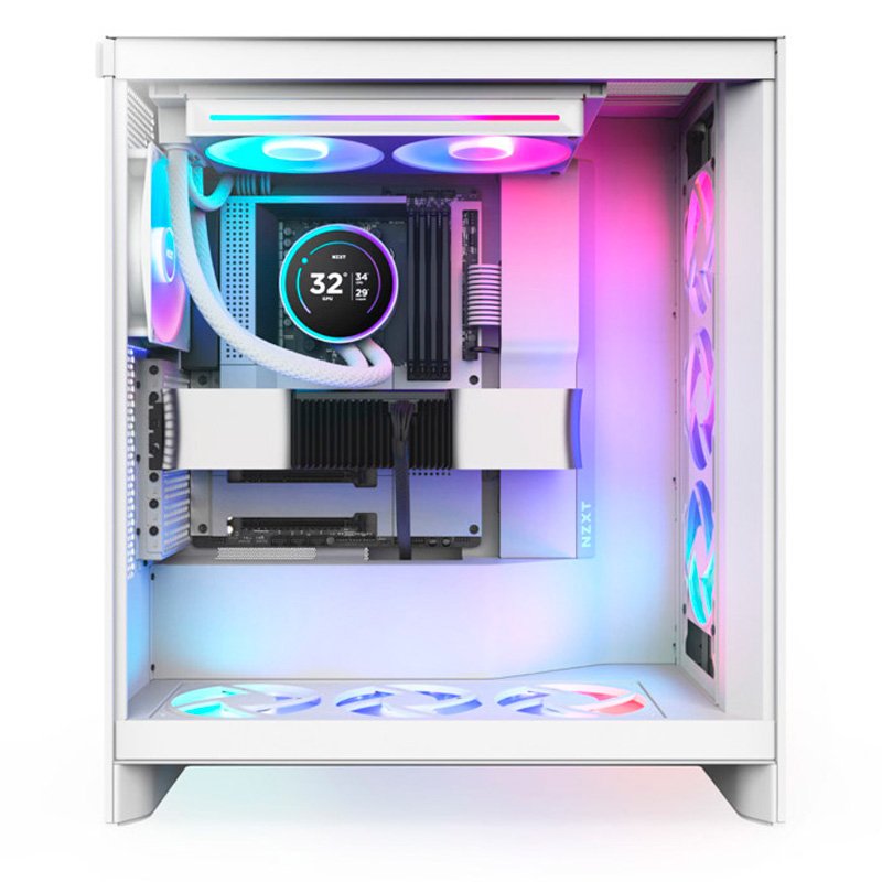 Kit Refrigeración Líquida NZXT Kraken Elite 280 RGB LCD Display Blanco - Imagen 5