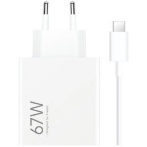 Cargador Xiaomi Carga Rápida 67W Combo USB-A Blanco + Cable USB-A a USB-C Usado