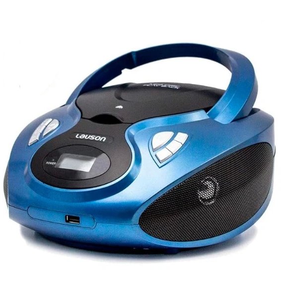 Reproductor CD Lauson CP636 - Boombox con USB y Radio Azul