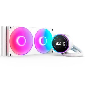 Kit Refrigeración Líquida NZXT Kraken Elite 280 RGB LCD Display Blanco