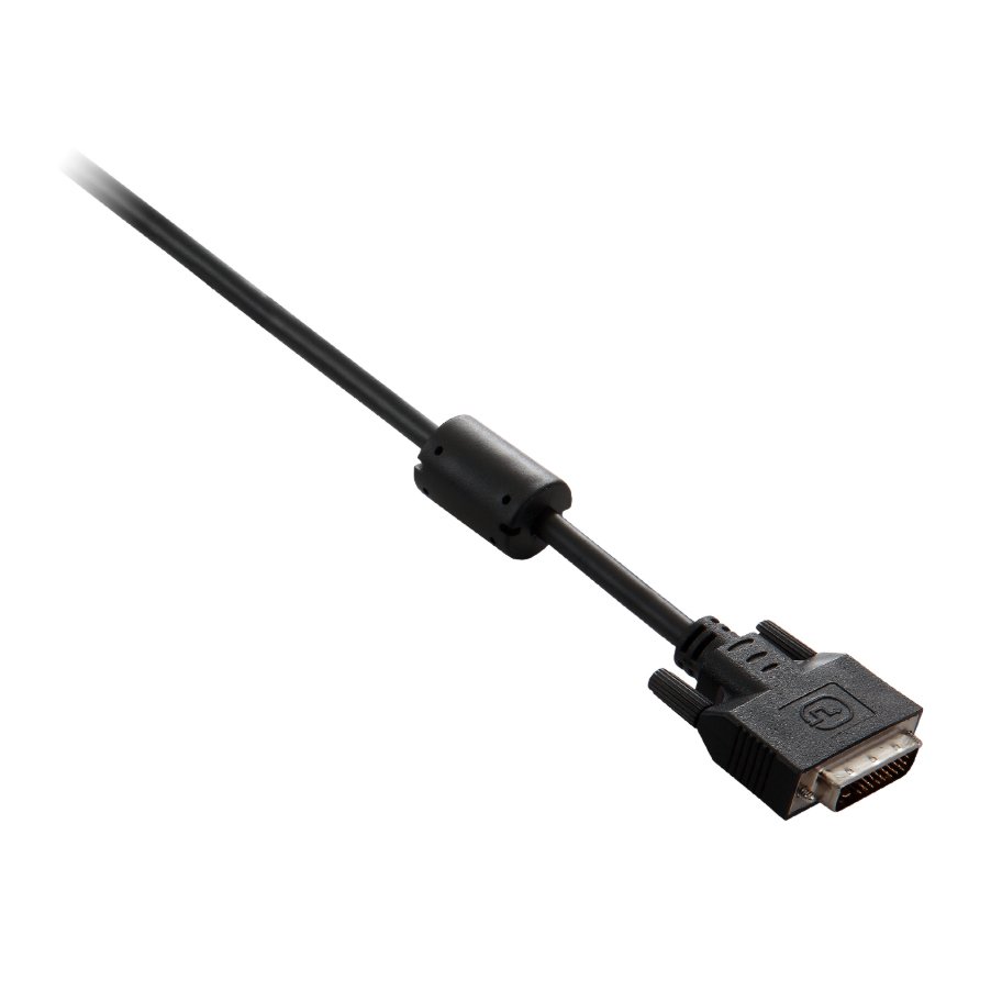 Cable negro de vídeo V7 con conector DVI-D macho a DVI-D macho 3m - Imagen 2