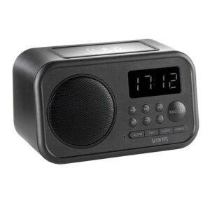 Radio despertador Vieta Pro Wake VH-AQ100BK FM Bluetooth Carga inductiva USB