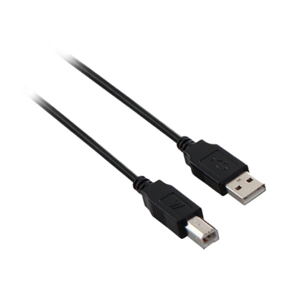 Cable V7 USB A macho a USB B macho USB 2.0 480 Mbps 5m Negro
