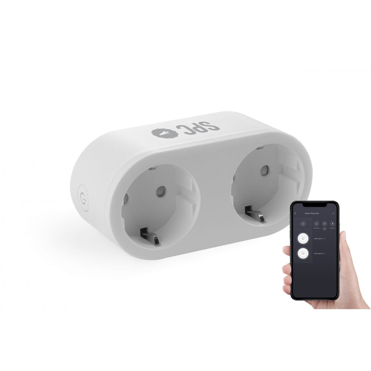 Enchufe Inteligente SPC Clever Plug Dual WIFI - Imagen 2