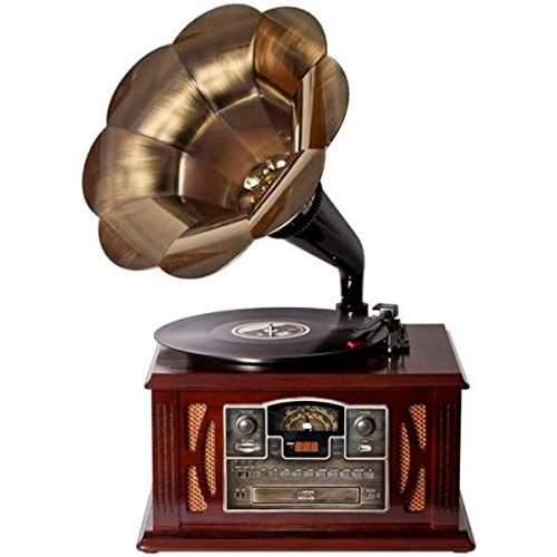 Gramófono Clásico Lauson CL140 con Cassete/CD/USB/SD/Radio Usado *Falla cassette - Imagen 5