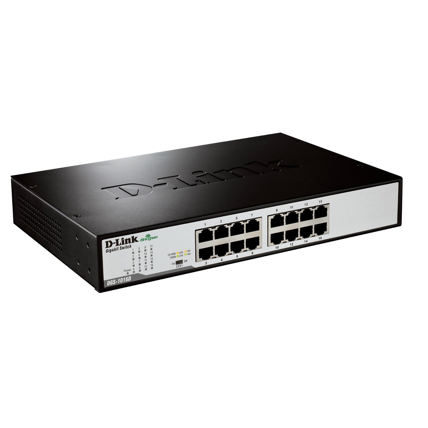 Switch D-Link DGS-1016D/E No administrado Negro Usado **Sin emb.orig.** - Imagen 2