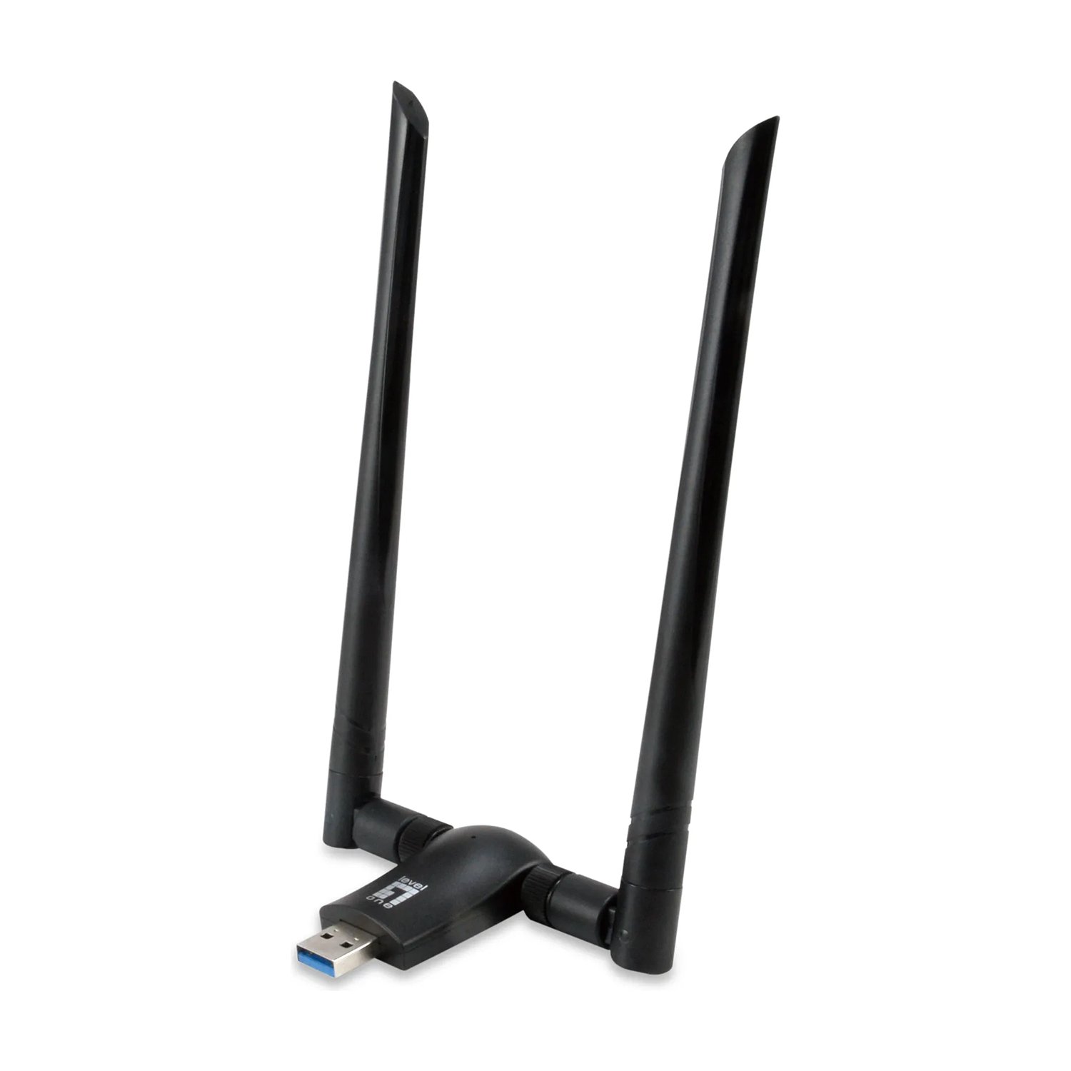 Adaptador de red USB inalámbrico de doble banda LevelOne AC1200, 1-13 canales