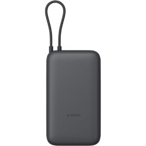 Power Bank Xiaomi 22.5W 20000mAh Cable Integrado Gris Oscuro