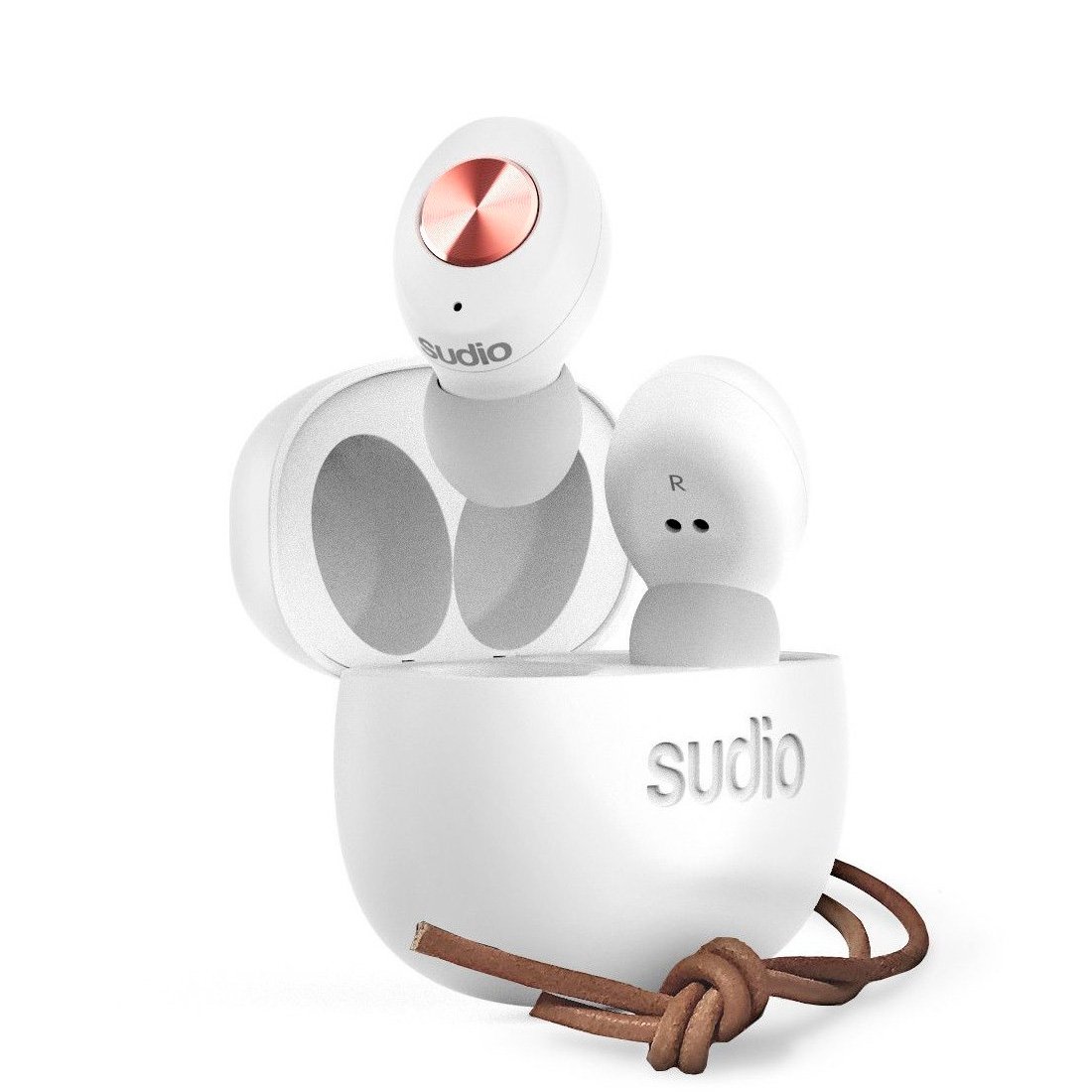 Auriculares de botón Sudio Tolv Bluetooth True Wireless Blanco (NUEVO) - Imagen 5