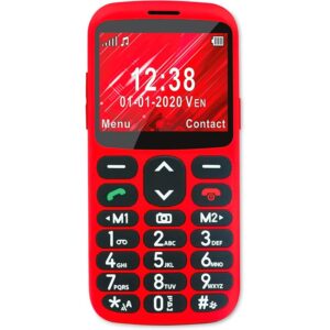 Teléfono Móvil Telefunken S420 para personas mayores Rojo Libre 2,31"
