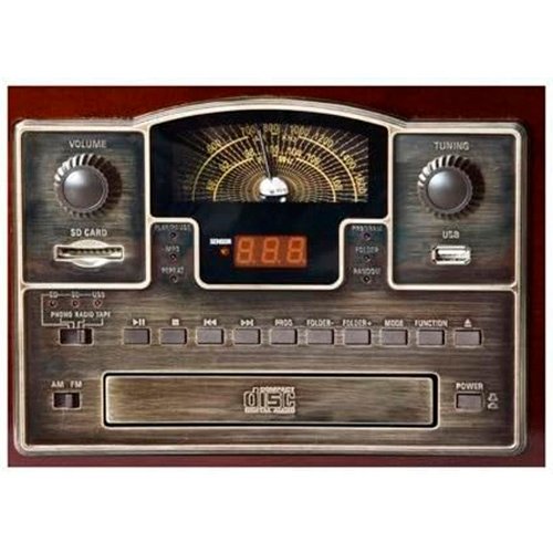 Gramófono Clásico Lauson CL140 con Cassete/CD/USB/SD/Radio Usado *Falla cassette - Imagen 2