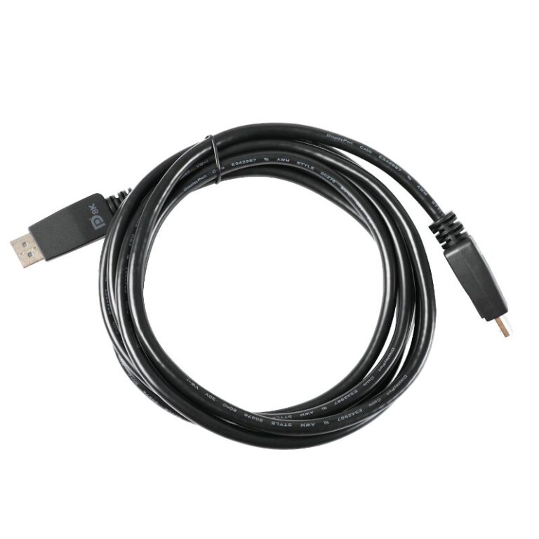 Cable V7 DisplayPort 1.4 32,4 Gbps 8K UHD de 3 m negro