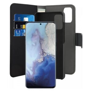 Puro Funda Piel Eco Samsung Galaxy S20 + Carcasa extraíble magnética negra