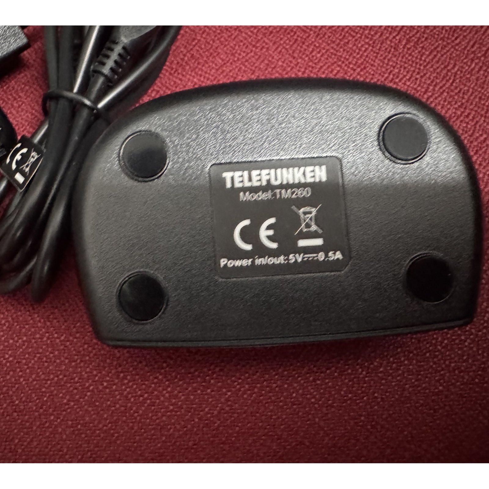 Base de carga original Telefunken para Telefunken TM260 + cargador Usado - Imagen 2