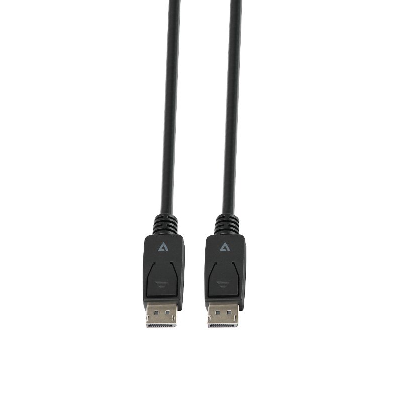 Cable V7 DisplayPort 1.4 32,4 Gbps 8K UHD de 3 m negro - Imagen 2