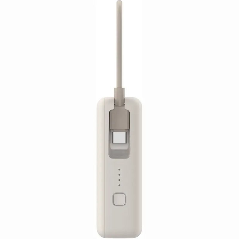 Batería Power Bank Xiaomi 10000mAh Cable Integrado USB-C 33W Beige - Imagen 2