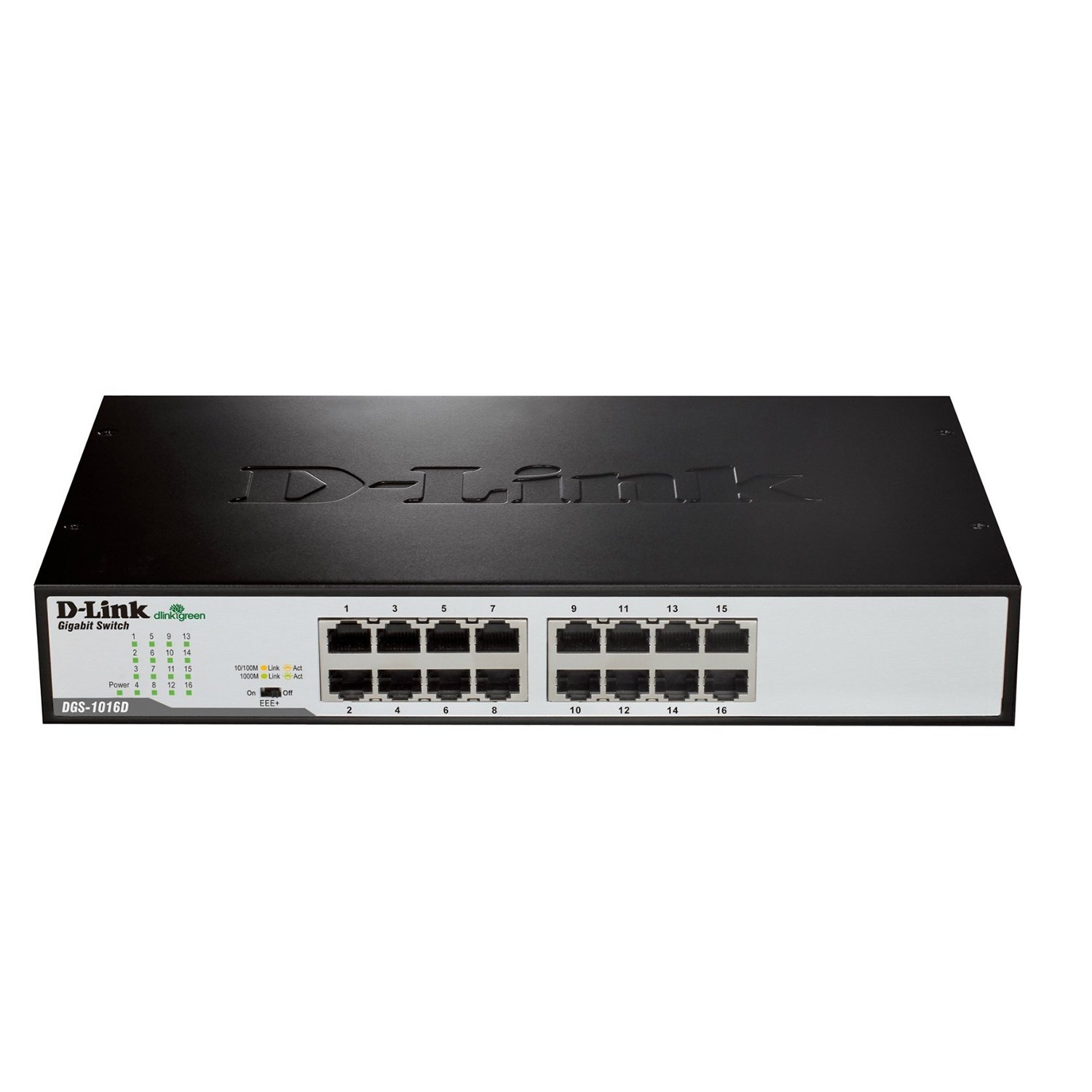 Switch D-Link DGS-1016D/E No administrado Negro Usado **Sin emb.orig.**