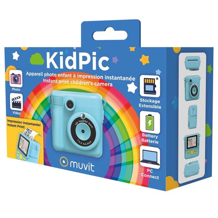 Cámara infantil KidPic de impresión instantánea color azul - Imagen 4