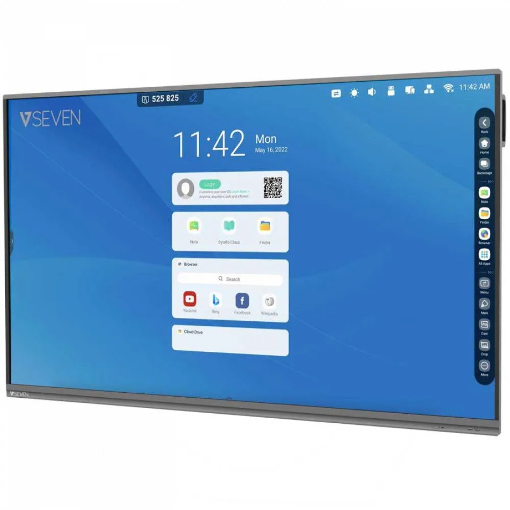 Pantalla señalización interactiva VSeven táctil IFP7502 75" 3840x2160 - Imagen 2