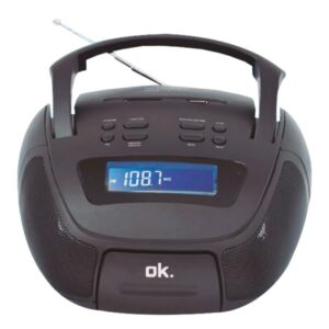 Radio OK ORC 1060-B LCD Estéreo Radio FM USB/SD Usado