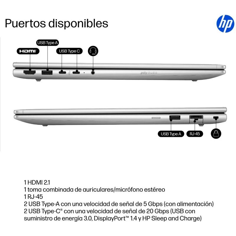 Portátil HP ProBook 4 G1i 16" Intel Core Ultra 5 225U 16GB/512GB SSD W11P Usado - Imagen 5