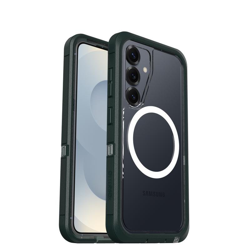 Funda Defender XT Cover plástico verde transparente con imanes para Galaxy S25 - Imagen 2