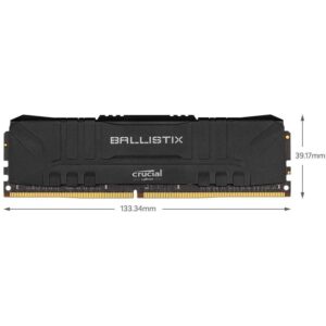 Memoria Crucial Ballistix Black RGB DDR4 3600Mhz 1x8GB CL16 Negra *