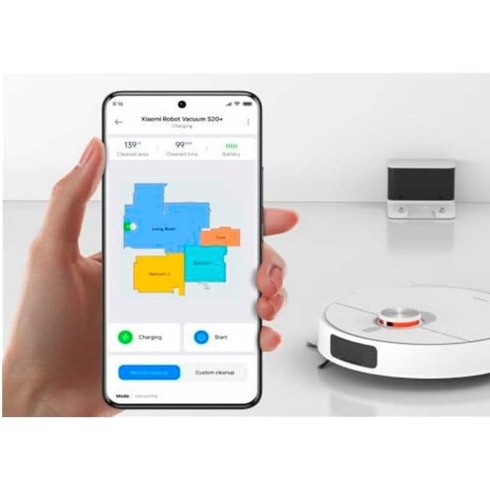 Aspirador y Friegasuelos Xiaomi Robot Vacuum S20 Plus Blanco Usado - Imagen 4