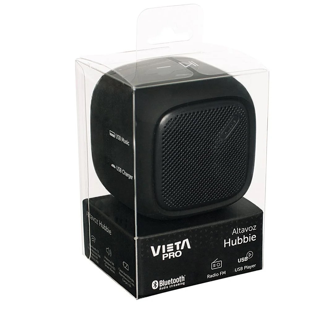 Altavoz portátil bluetooth Vieta Pro Hubbie VM-BS19 negro - Imagen 3