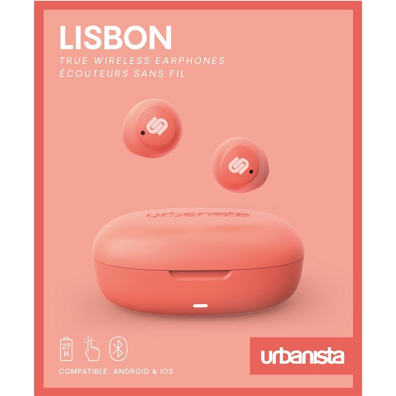 Auriculares Urbanista True Wireless Lisbon color melocotón (NUEVO) - Imagen 5