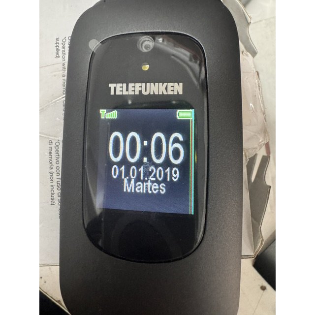 Teléfono Móvil Telefunken TM250 Teclas grandes negro Usado *Linea*