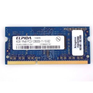 Memoria RAM Elpida 4 GB EBJ40UG8BBU0-GN-F DDR3-1600Mhz PC3-12800S SO-DIMM CL11
