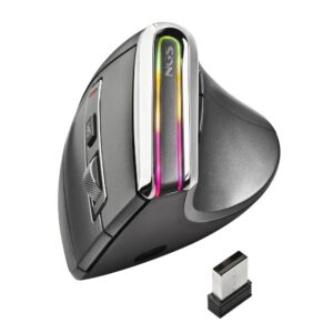 Ratón Inalámbrico NGS EVO KARMA ergonómico vertical con luces LED