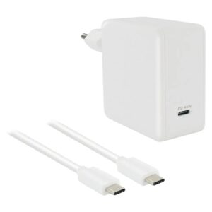 Cargador de pared de 45 W + cable USB-C macho/macho de 2,5 m blanco
