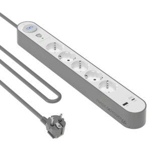 Base de enchufe múltiple con USB Metronic 5 tomas Usada