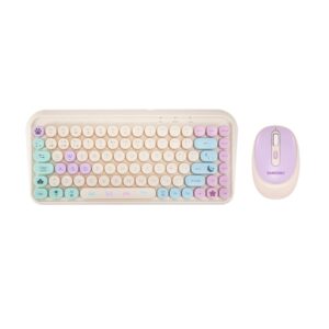 Set de Teclado y Ratón Inalámbrico BLADE TANOOKI Estilo Cute y Minimalista Usado